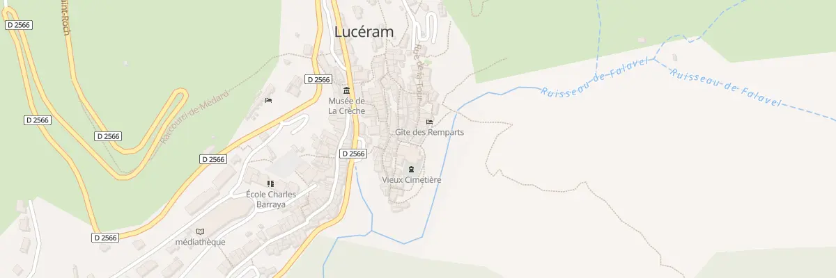 Plan du 1 Rte de Sospel à Lucéram