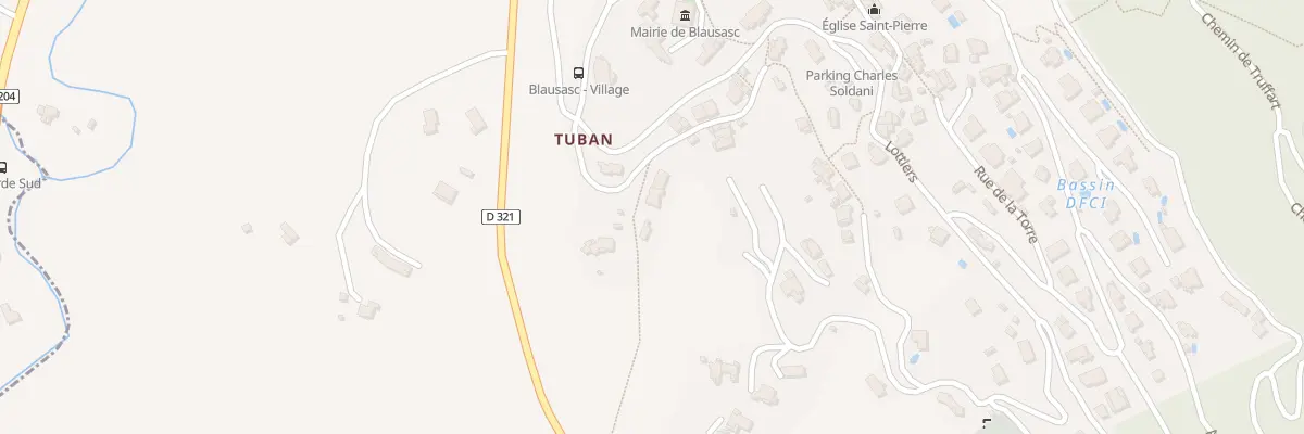 Plan du 2 Che de Tuban à Blausasc