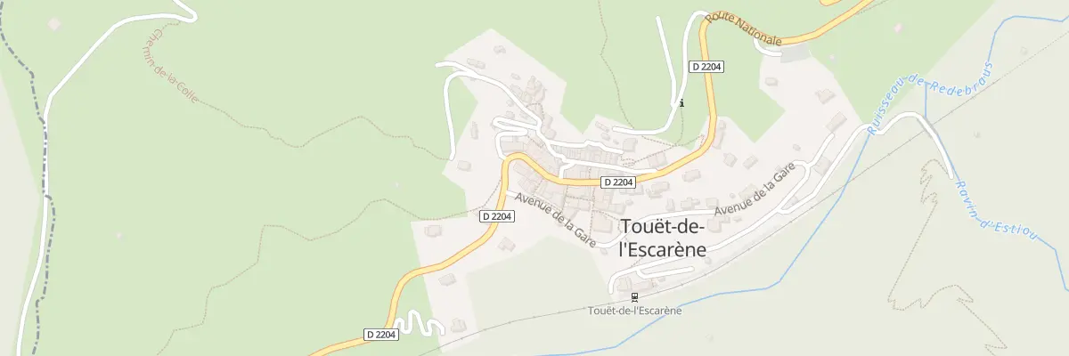 Plan du 4 Rte Nationale à Touët-de-l’Escarène