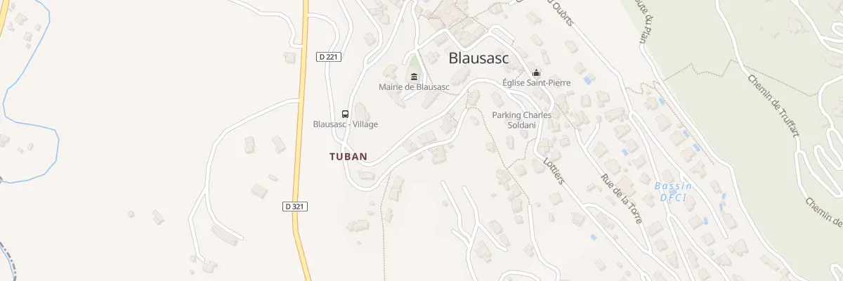Plan du 6737 Tuban à Blausasc