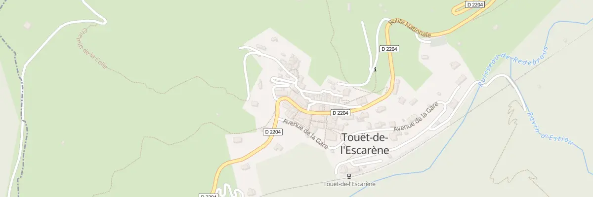 Plan du 11 Rte Nationale à Touët-de-l’Escarène