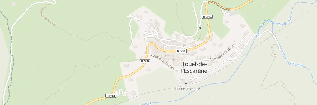 Plan du 6 Rte Nationale à Touët-de-l’Escarène
