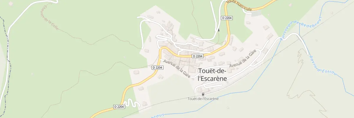 Plan du 12 Rte Nationale à Touët-de-l’Escarène