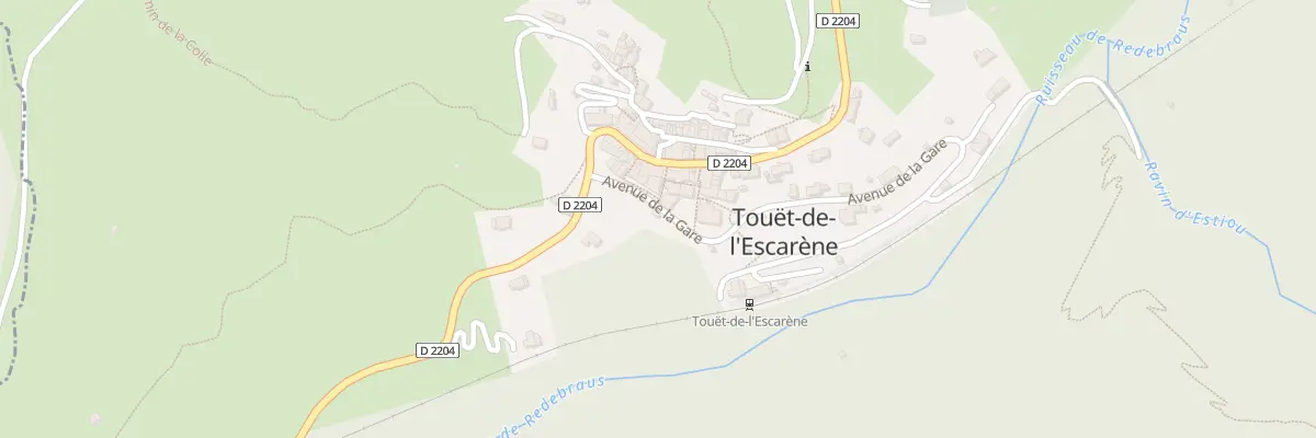 Plan du 2B Av de la Gare à Touët-de-l’Escarène