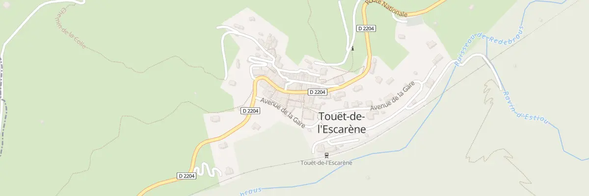 Plan du 14 Rte Nationale à Touët-de-l’Escarène