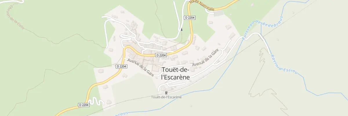 Plan du 30 Rte Nationale à Touët-de-l’Escarène