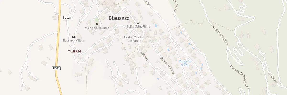 Plan du 1B Lottiers à Blausasc