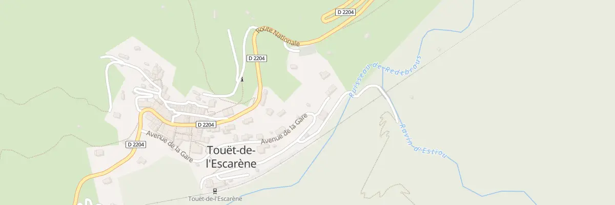 Plan du 11 Av de la Gare à Touët-de-l’Escarène