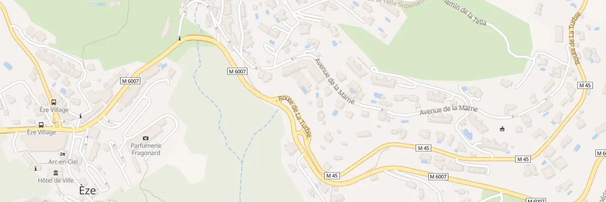 Plan du 601 Av de Verdun à Èze