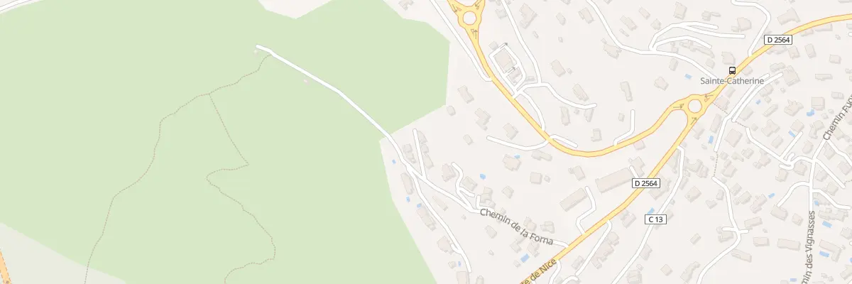 Plan du 206 Che de la Forna à La Turbie