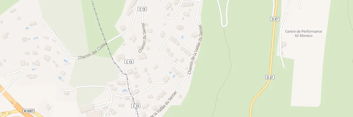 Plan du 386 Che de la Vallée du Serrier à La Turbie
