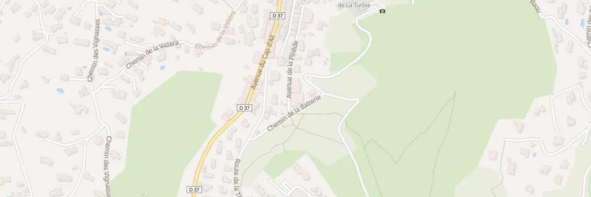 Plan du 24 Av de la Pinède à La Turbie