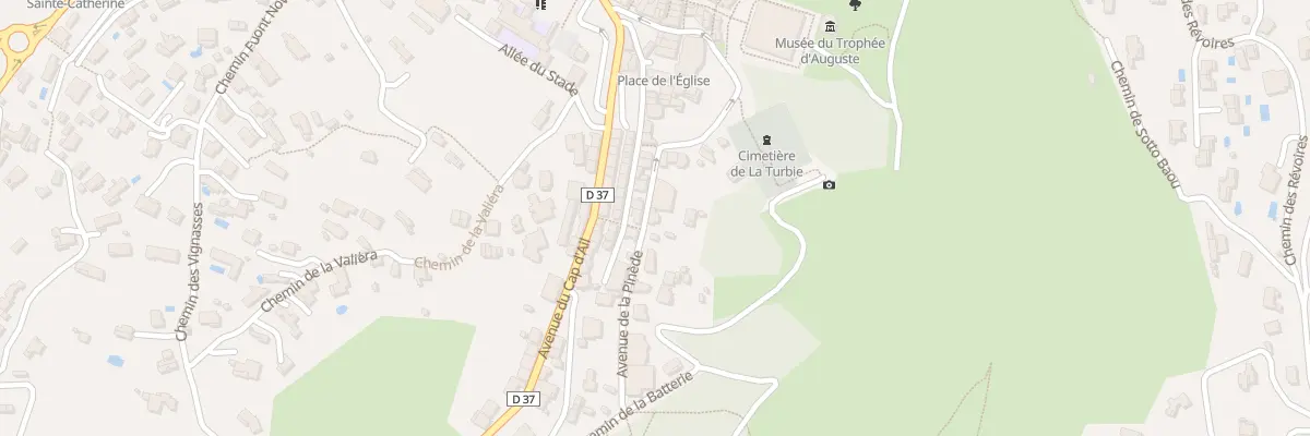 Plan du 12 Av de la Pinède à La Turbie