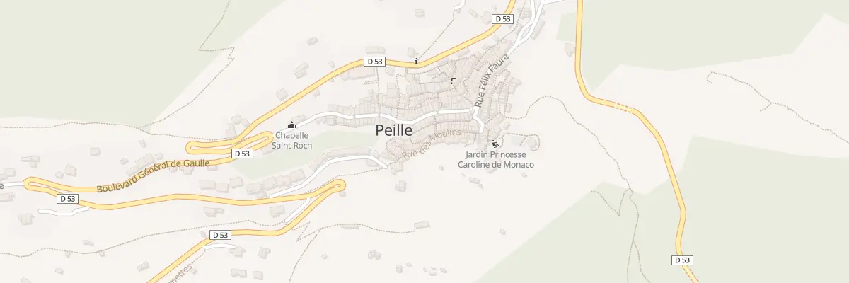Plan du 18 Pas des Moulins à Peille