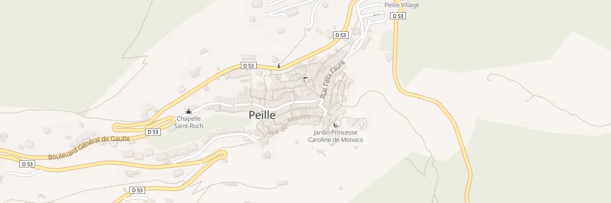 Plan du 28 Rue Centrale à Peille