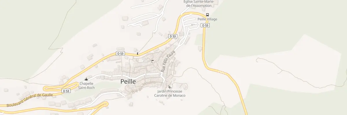Plan du 2 Pas Saint-jean à Peille