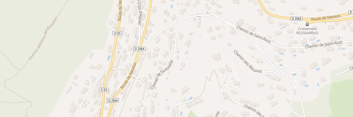 Plan du 378 Che de Fontvieille à La Turbie