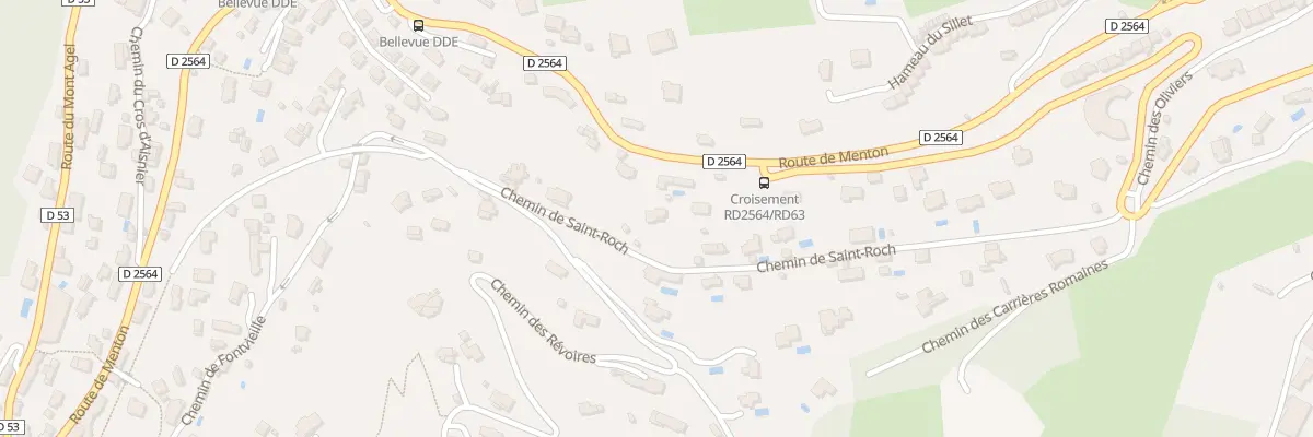 Plan du 368 Che Saint Roch à La Turbie
