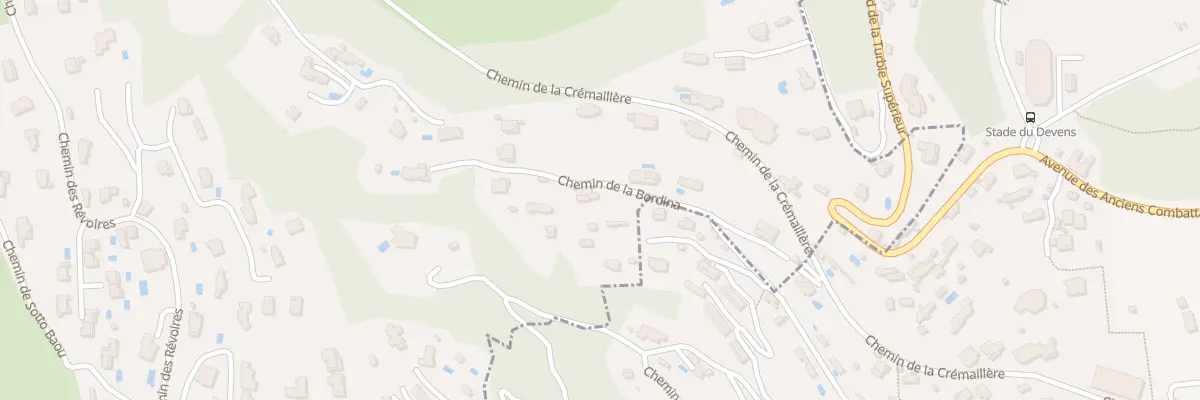 Plan du 39 Che de la Bordina à La Turbie