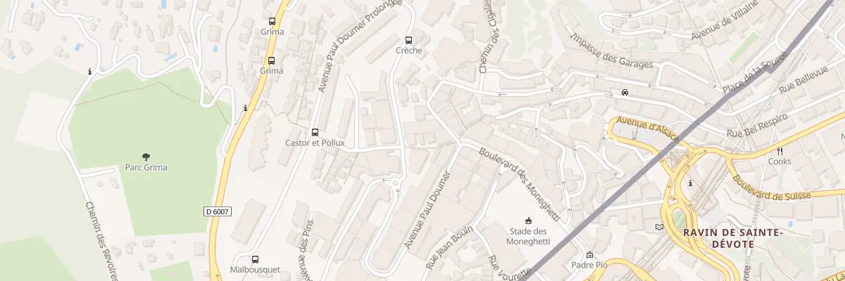 Plan du 34 Che de la Turbie à Beausoleil