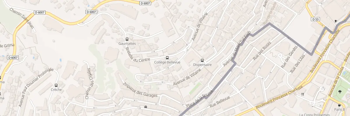 Plan du 43 Av de Villaine à Beausoleil