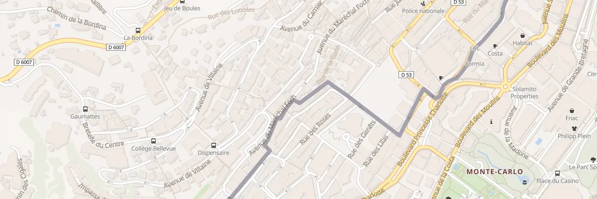 Plan du 31 Av Maréchal Foch à Beausoleil