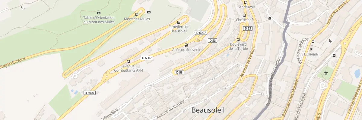 Plan du 29 Bd de la Turbie à Beausoleil