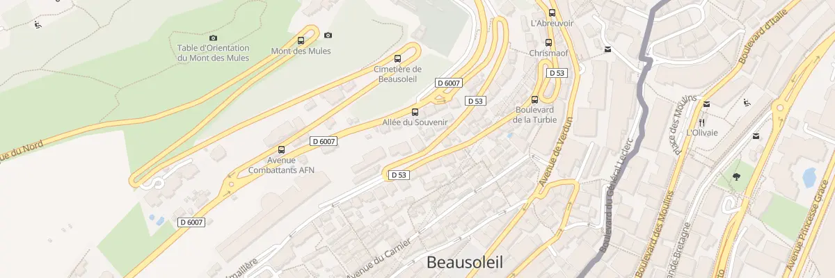 Plan du 31 Bd de la Turbie à Beausoleil