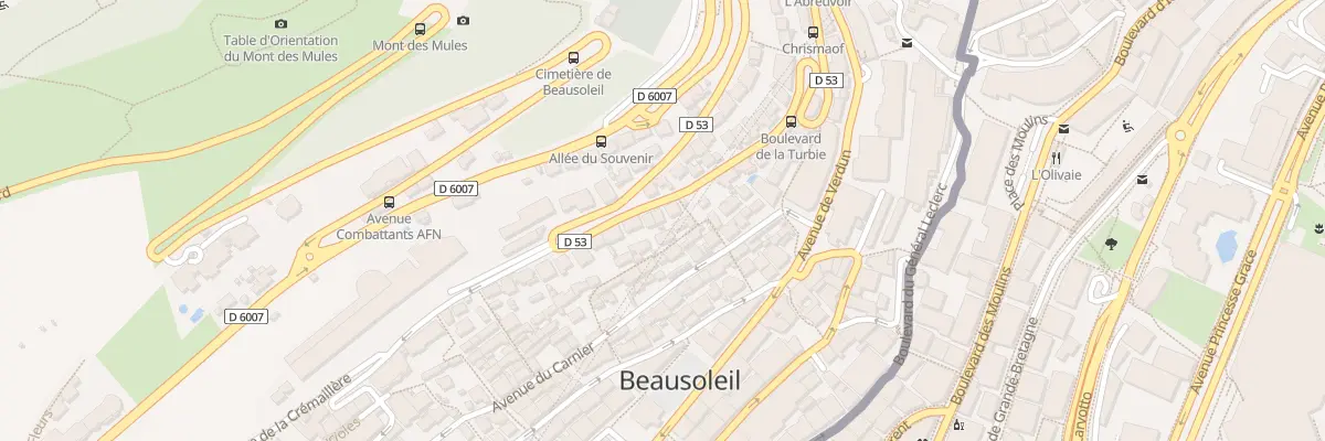 Plan du 15 Bd de la Turbie à Beausoleil