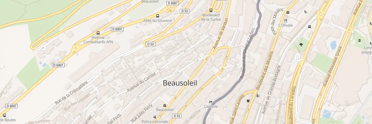 Plan du 8 Av Maréchal Foch à Beausoleil