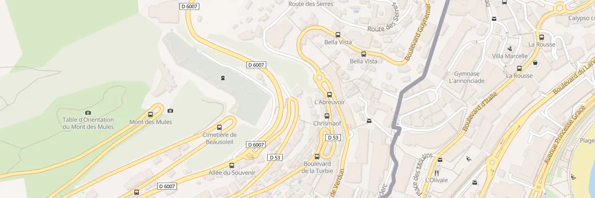 Plan du 54 Bd de la Turbie à Beausoleil