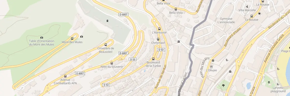 Plan du 46 Bd de la Turbie à Beausoleil