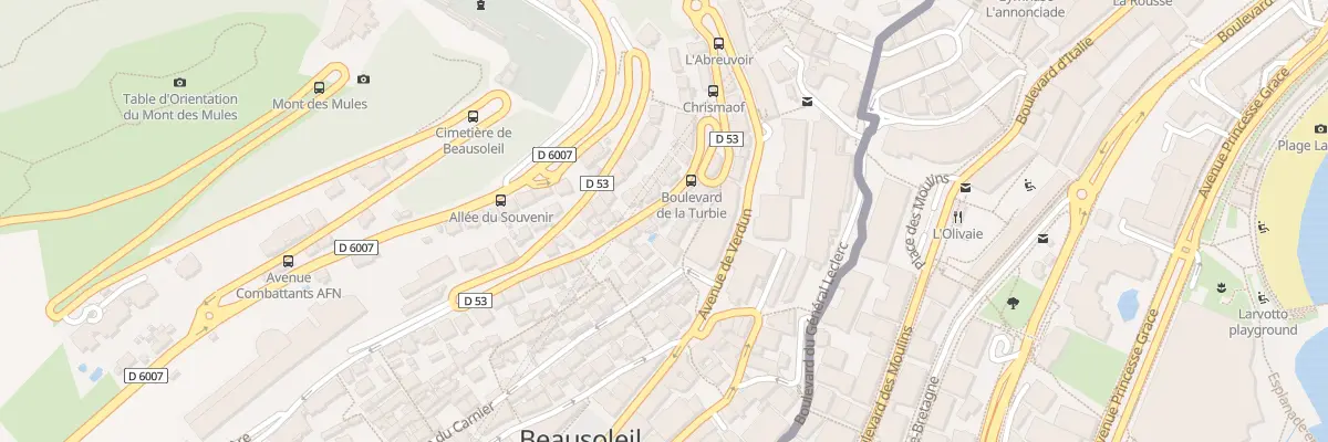 Plan du 3B Bd de la Turbie à Beausoleil
