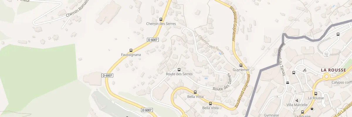 Plan du 13B Rte des Serres à Beausoleil