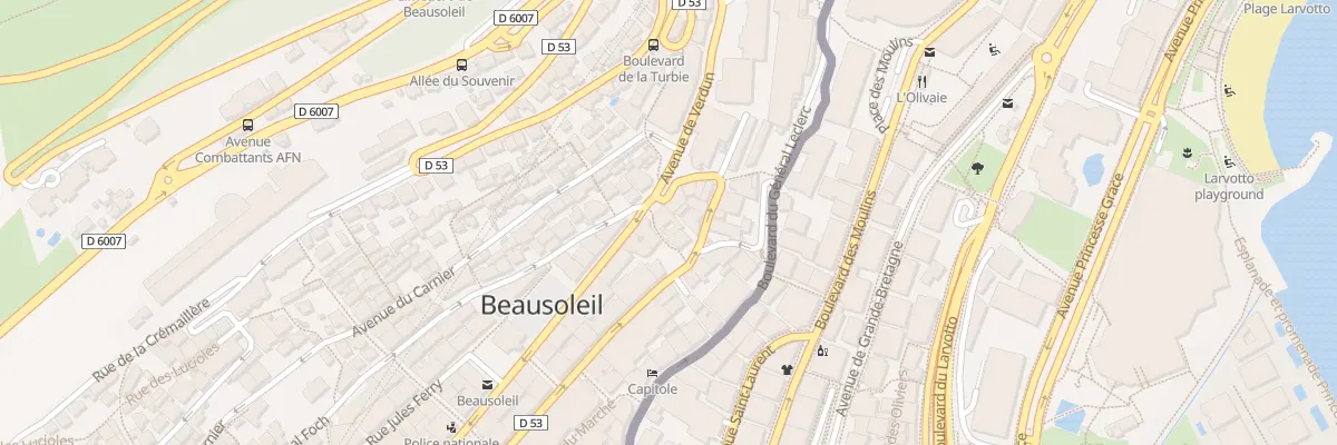 Plan du 44 Bd de la République à Beausoleil