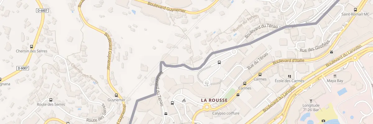 Plan du 1 Che de la Rousse à Beausoleil