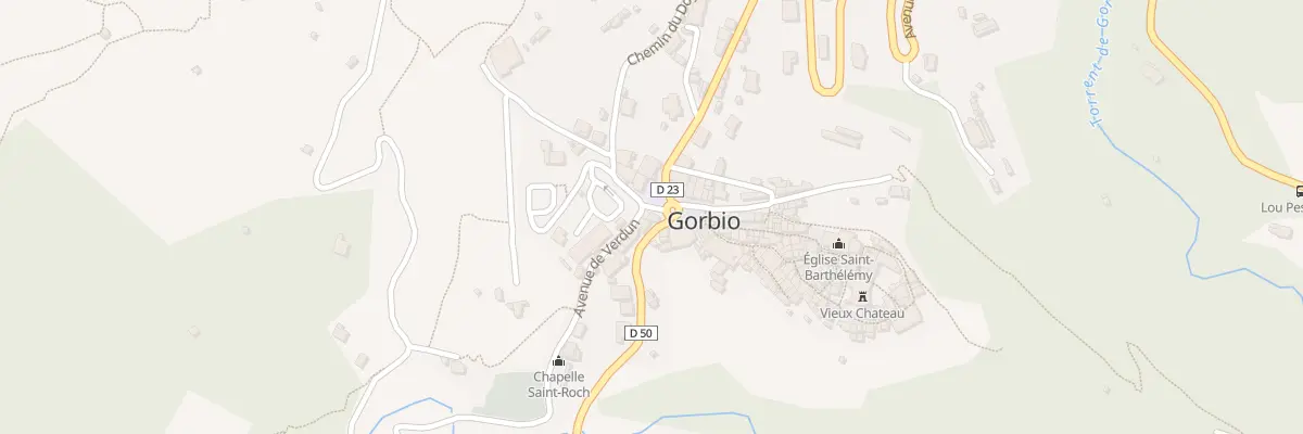 Plan du 3 Av de Verdun à Gorbio