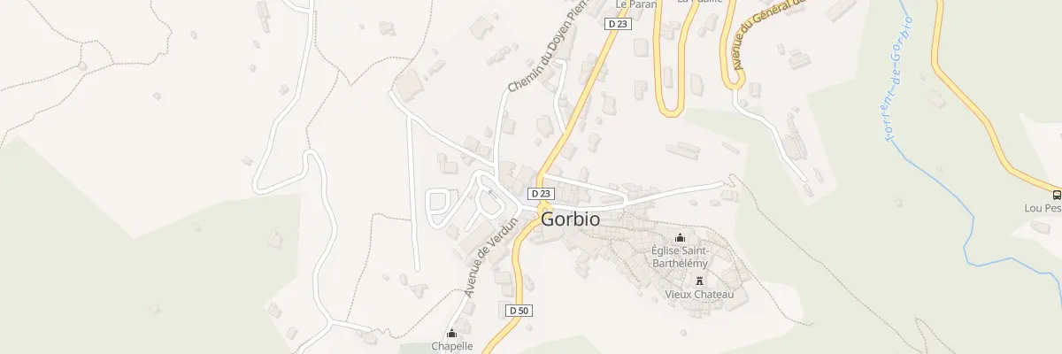 Plan du 10 Av Gen de Gaulle à Gorbio