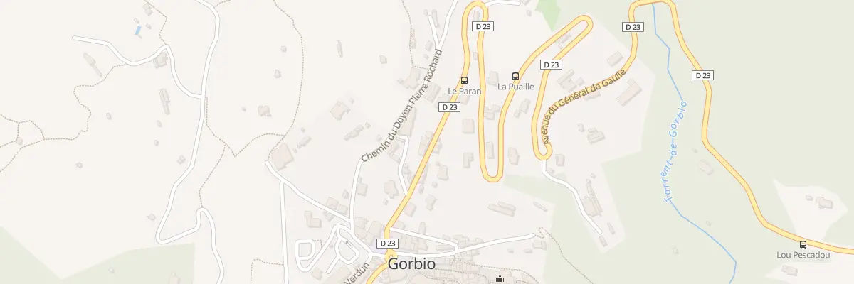 Plan du 134 Av Gen de Gaulle à Gorbio