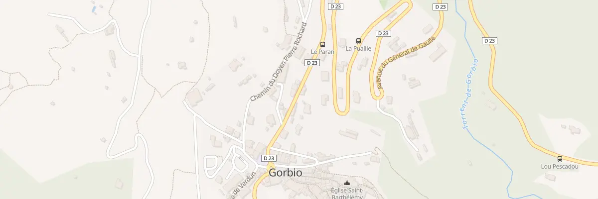 Plan du 109 Av Gen de Gaulle à Gorbio