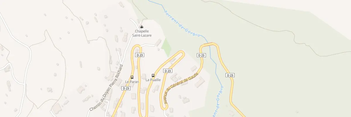 Plan du 751 Av Gen de Gaulle à Gorbio