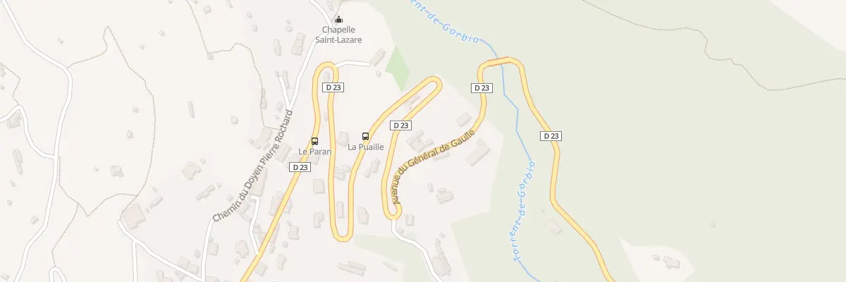 Plan du 1088 Av Gen de Gaulle à Gorbio