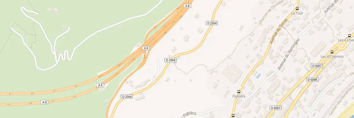 Plan du 1107 Rte de la Turbie à Roquebrune-Cap-Martin