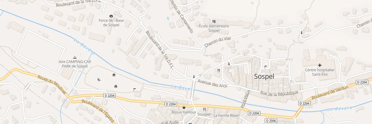 Plan du 4B Av des Arcs-sur-argens à Sospel