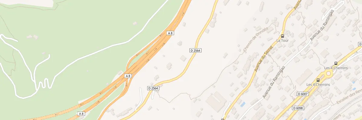Plan du 1000A Rte de la Turbie à Roquebrune-Cap-Martin