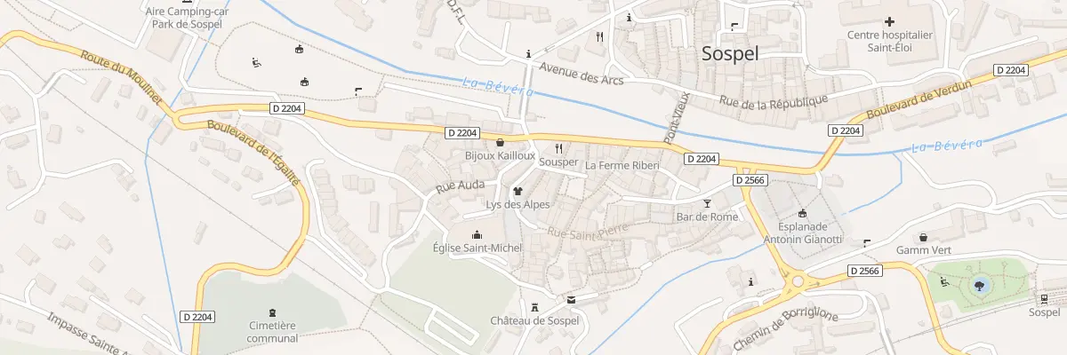 Plan du 3 Rue Saint-michel à Sospel