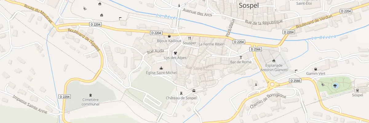 Plan du 9 Pl Saint Michel à Sospel