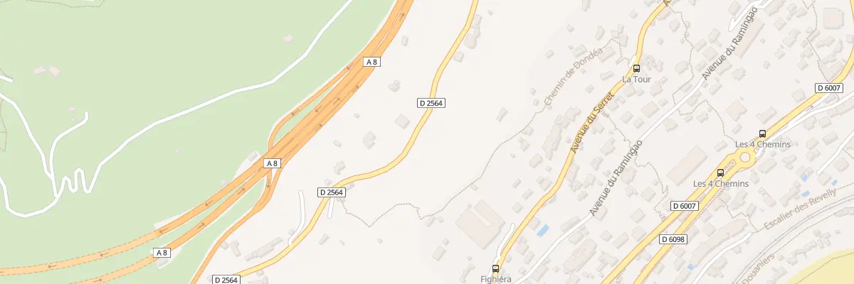 Plan du 979 Rte de la Turbie à Roquebrune-Cap-Martin