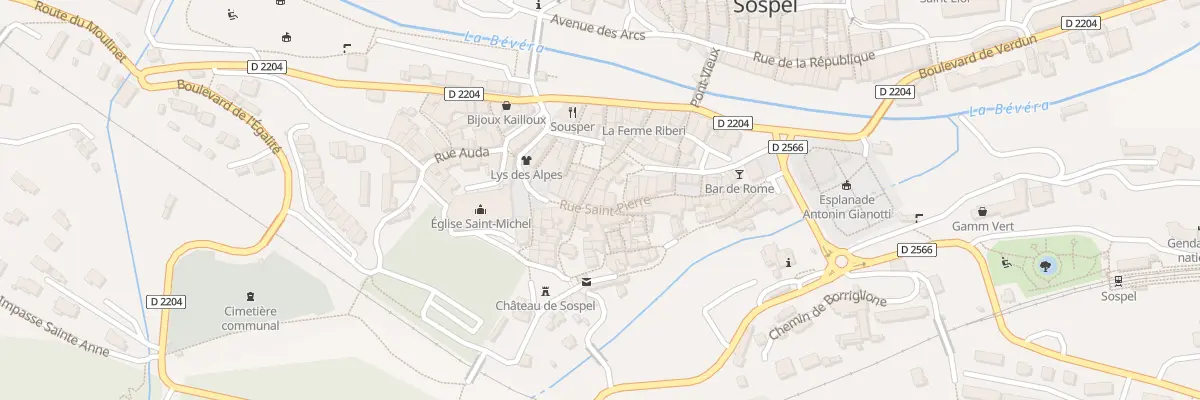 Plan du 27 Rue Saint-pierre à Sospel