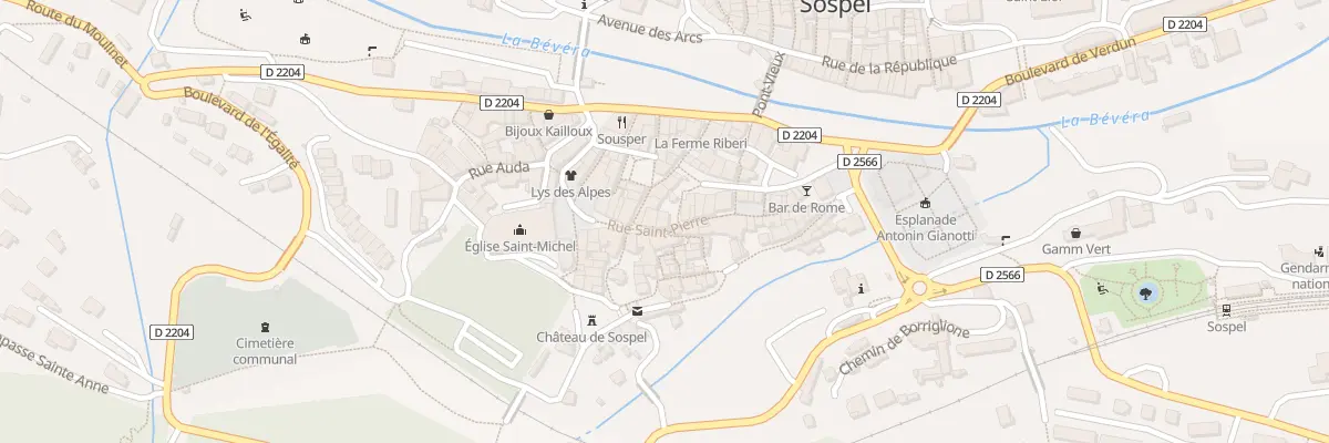 Plan du 25 Rue Saint-pierre à Sospel